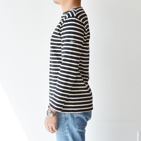 SAINT JAMES(セントジェームス)ボーダーシャツ(OUESSANT)NOI/ECR