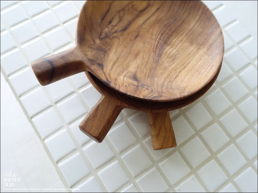 O様 御予約商品」チーク無垢材 ハンドルプレート丸S×30点 小皿 木のお