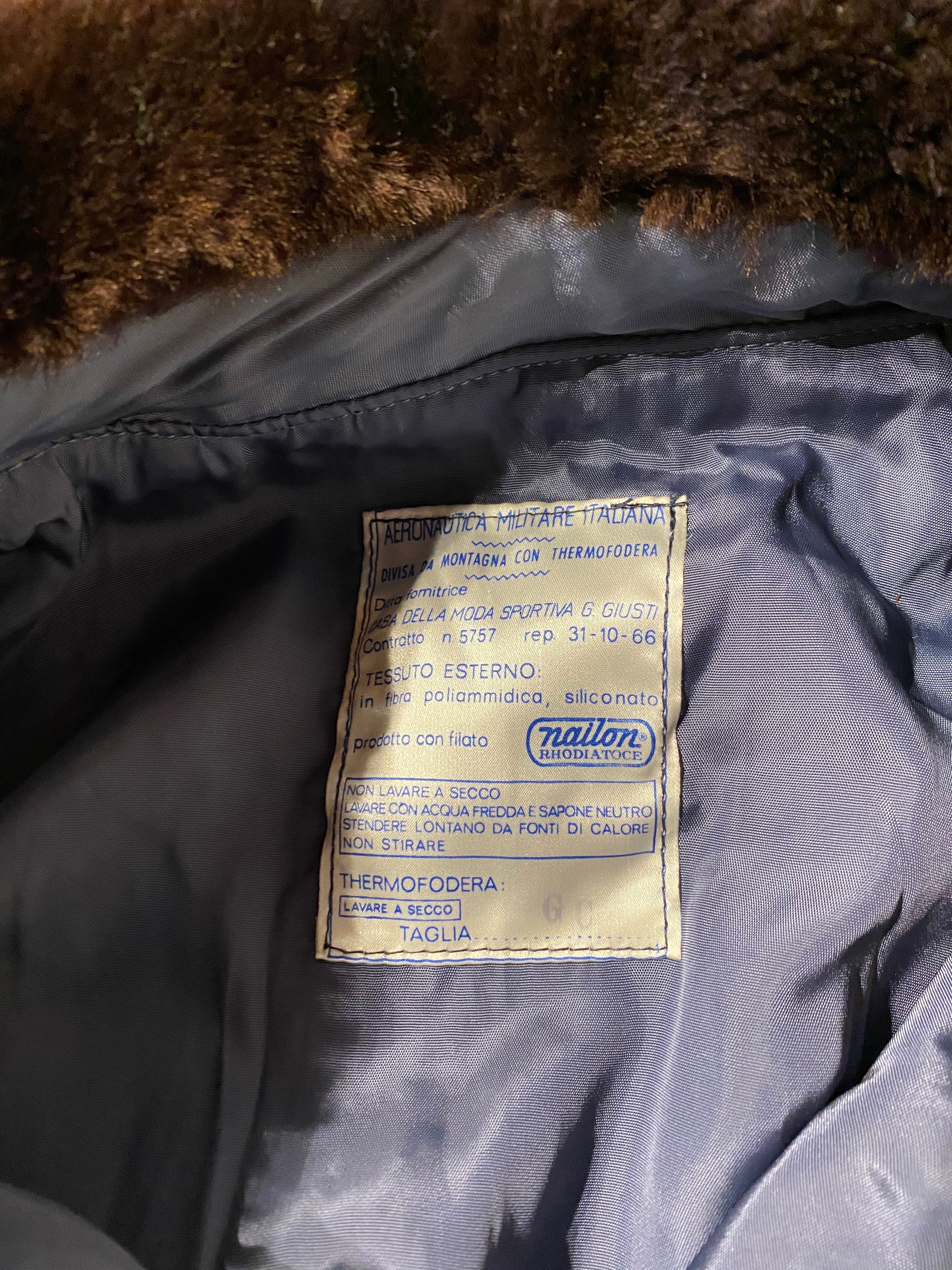 古着ヴィンテージ3wayレア【60年代 VINTAGE】イタリア空軍フライト