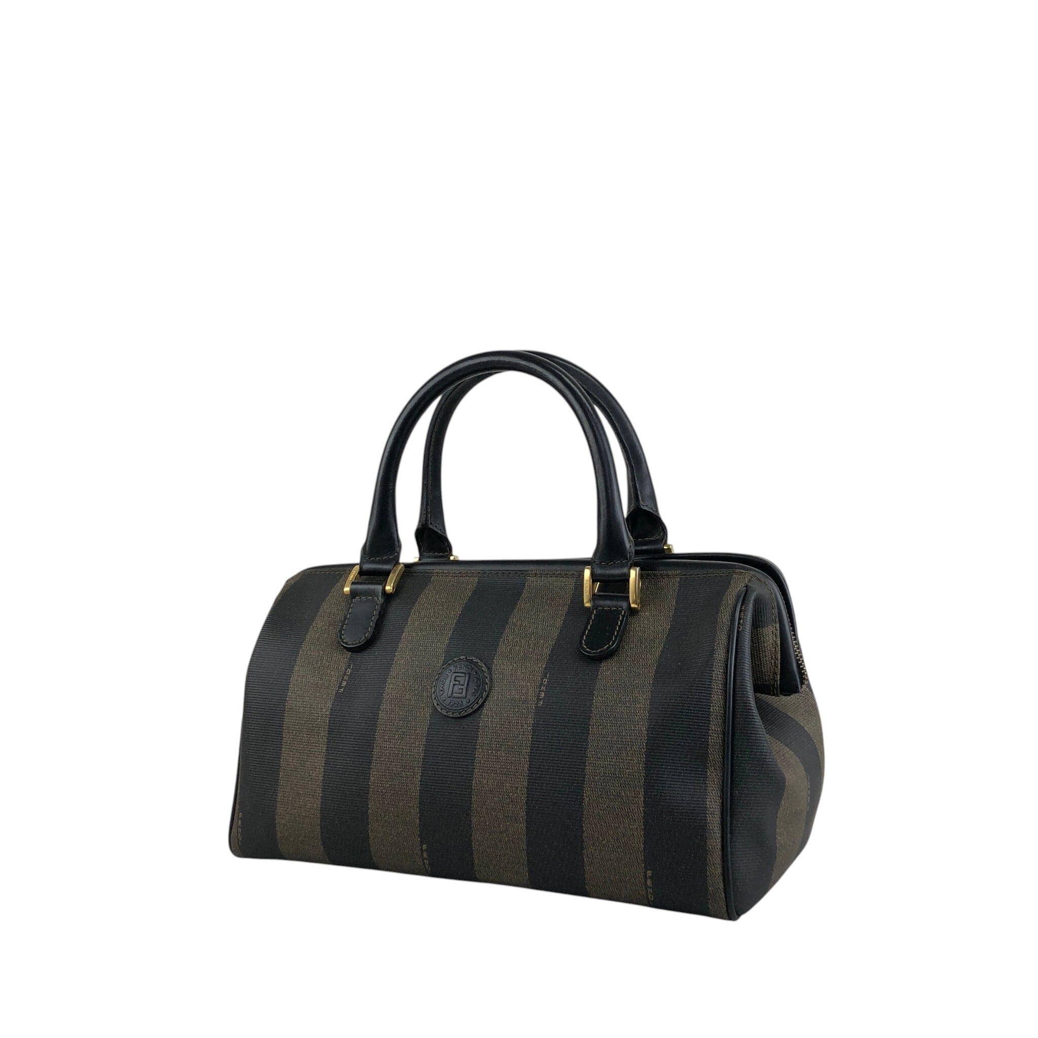 ヴィンテージ✨フェンディ ペカン 2WAY ビジネスバッグ A4対応 希少 FENDI フェンディ ペカン ショルダーバッグ ブラウン PVC レザー 2way