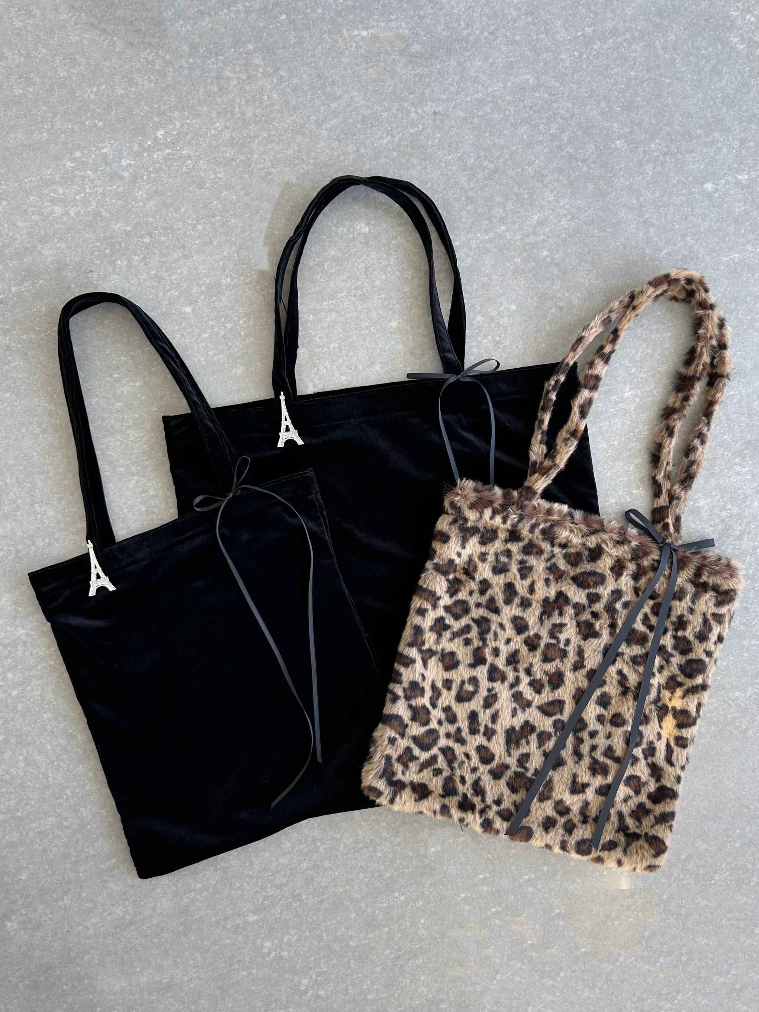 Bilitis dix-sept ans Leopard Fur Tote A Misc-1374 | KOKO