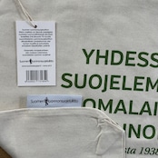 【フィンランド自然保護協会】エリック・ブルーン アザラシロゴ トートバッグ ホワイト