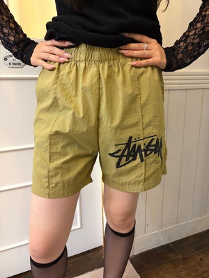 STUSSY / Vintage beige logo Short Pants  (O)