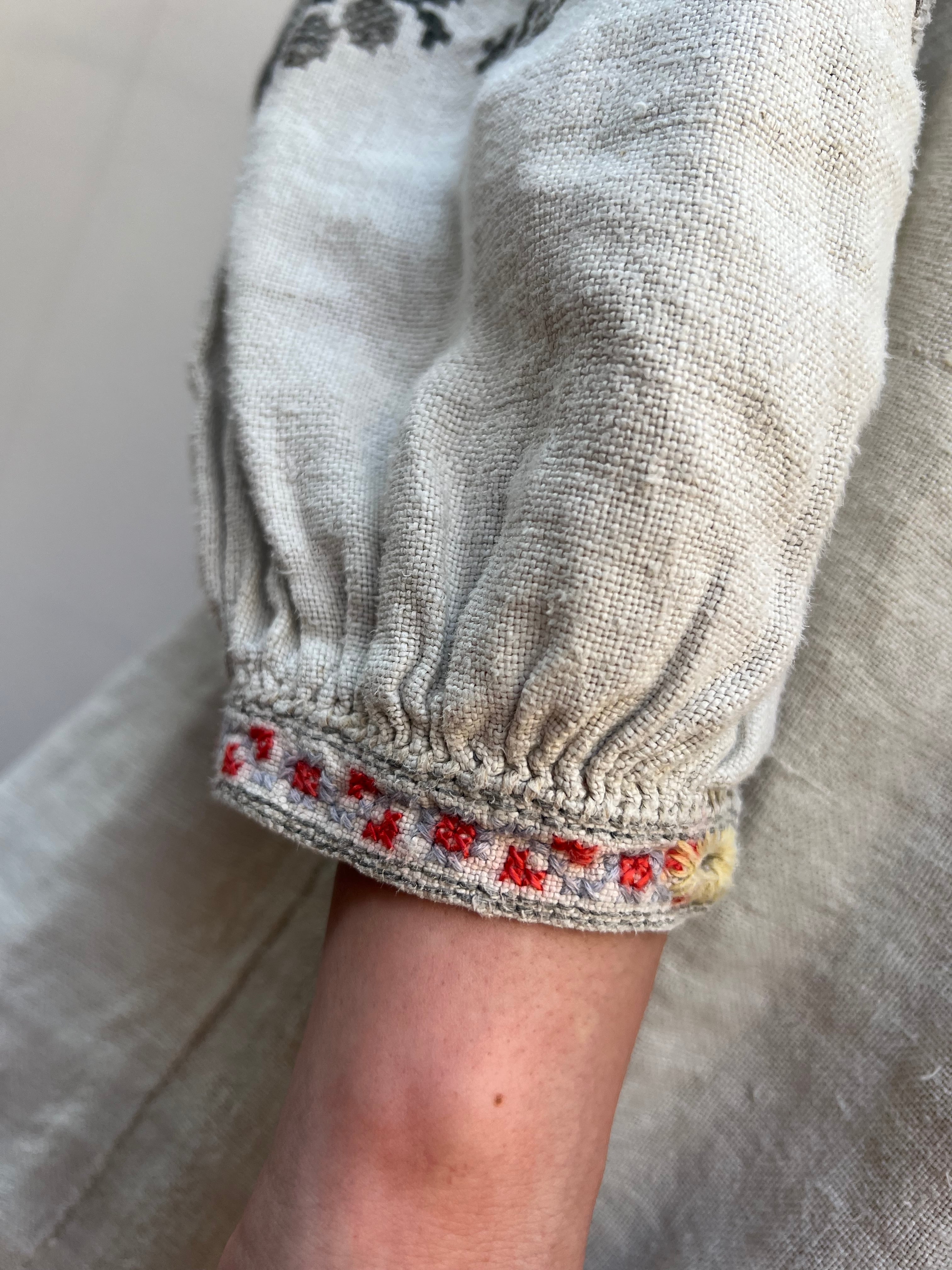 Vintage Ukraina linen tunic ( ヴィンテージ ウクライナ リネン 