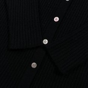 カシミヤ100% PIERRE BALMAIN ピエールバルマン ロング ニット カーディガン サイズ 40 /ブラック/レディース