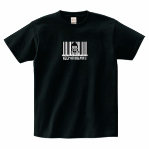 「バーコード HAKU-RYU」BLACK T-SHIRTS