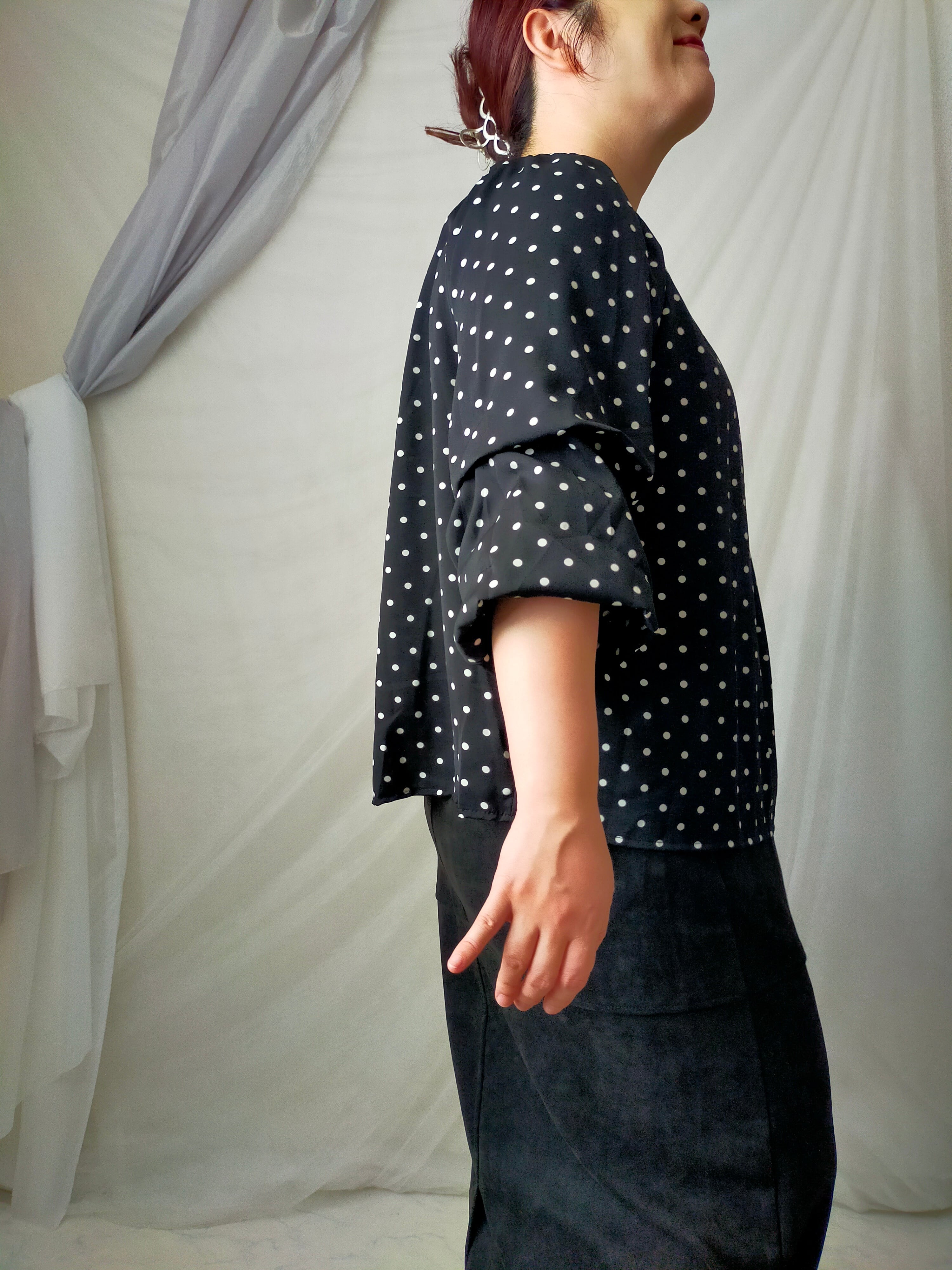 ドットブラウス | ぽっちゃりセレクトchachapi
