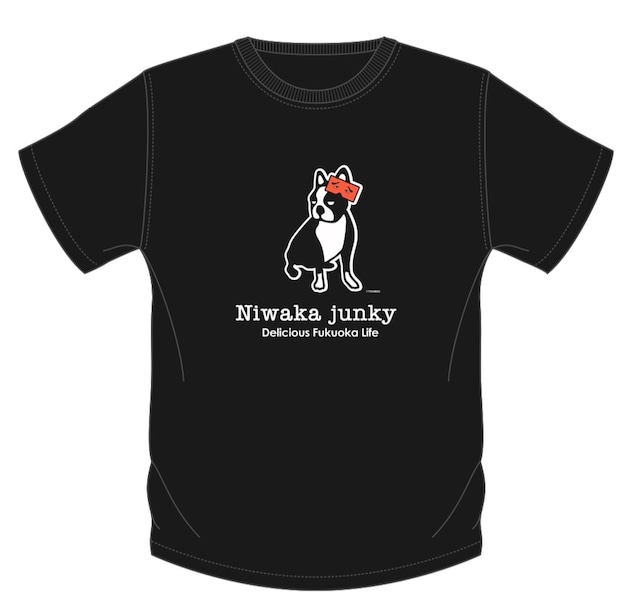 Soccer Junky【 Niwaka Junky 】Tシャツ　黒