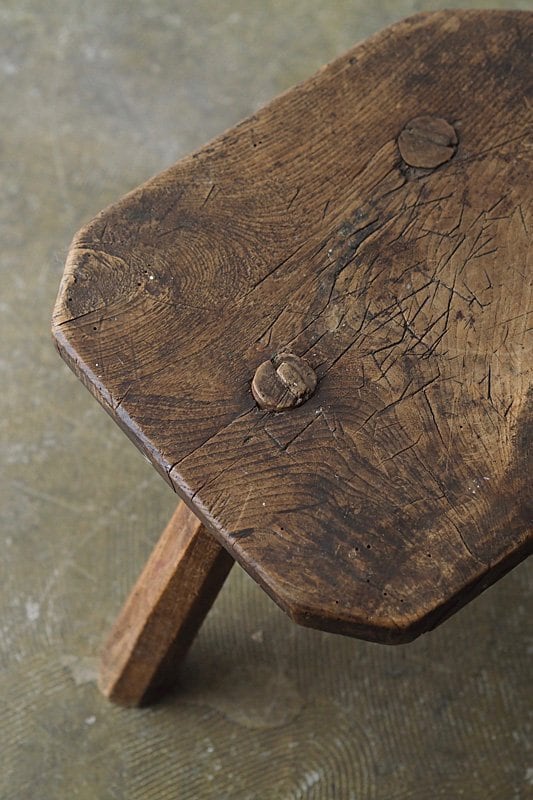 フランス アンティーク Milk Stool スツール チェア フランスアンティーク ミルクスツール A - L'atelier Brocante