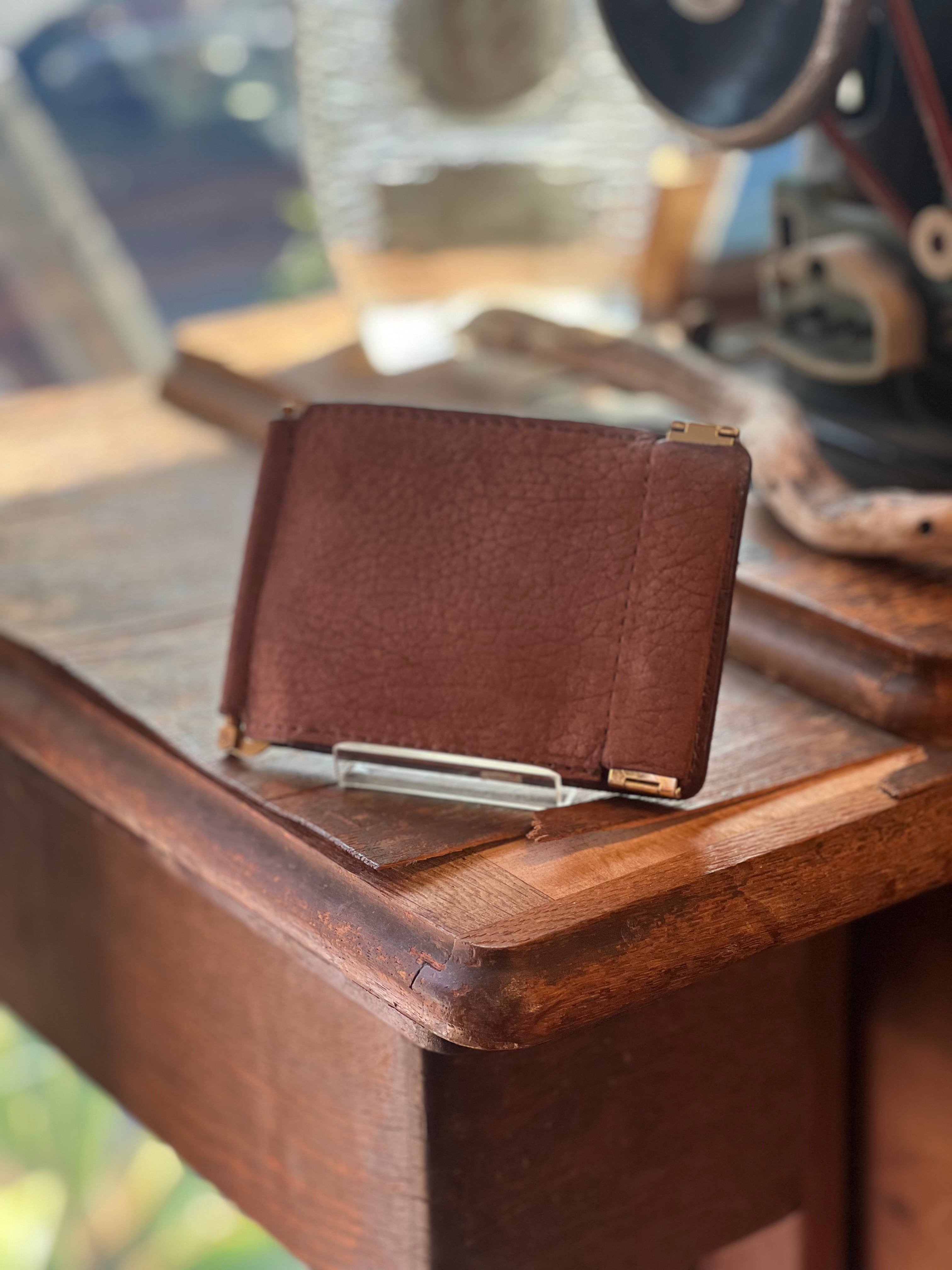 開閉バネコインケース付マネークリップ】 | LEATHER WORK MAKE(レザー