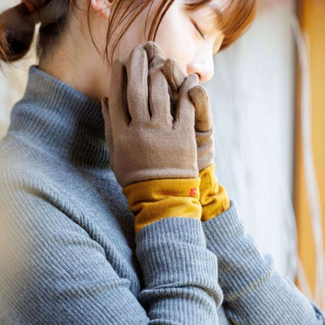 お得セット】手袋＋リストマフラー／お好みのカラーを組み合わせる2点