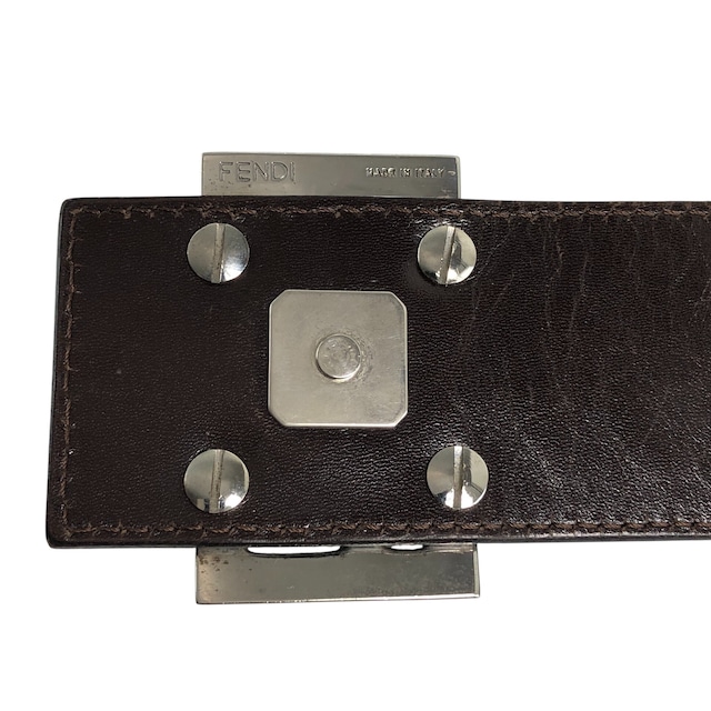 FENDI フェンディ ズッカ ショルダーバッグ ブラウン ロゴ ジャガード vintage ヴィンテージ オールド x7uxd4