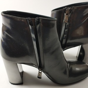 イタリア製 ALBANO レザーシューズ　エナメルショートブーツ