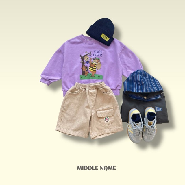 《送料無料》予約:ハニーベアトレーナー【MIDDLENAME】※ジュニアサイズ