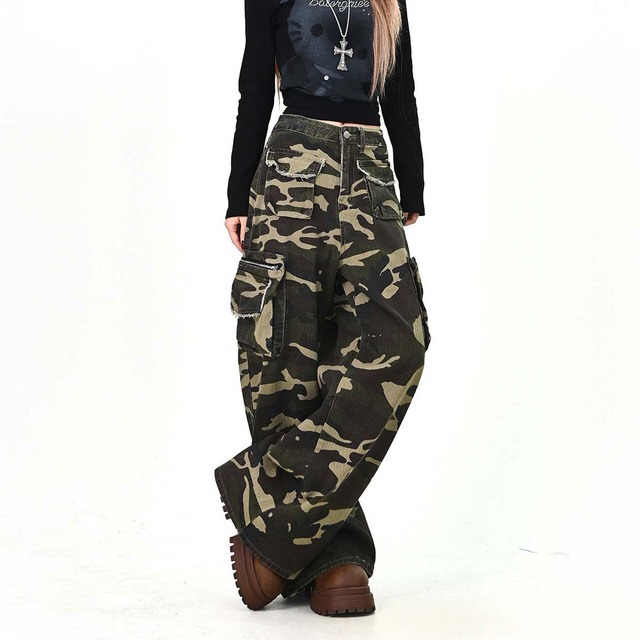 ユーティリティミックスカモフラカーゴパンツ
 1col   R01588