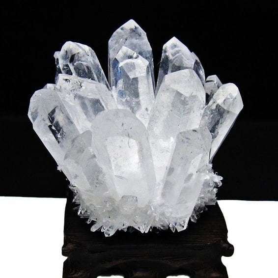 水晶 クラスター 水晶 原石 台座付属 一点物 182-8358