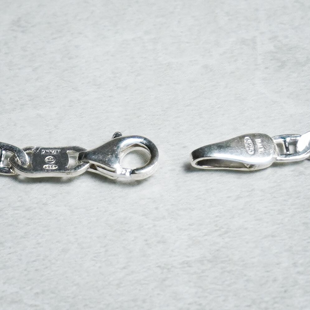 Italian Vintage Silver Marina Chain Bracelet イタリア ヴィンテージ