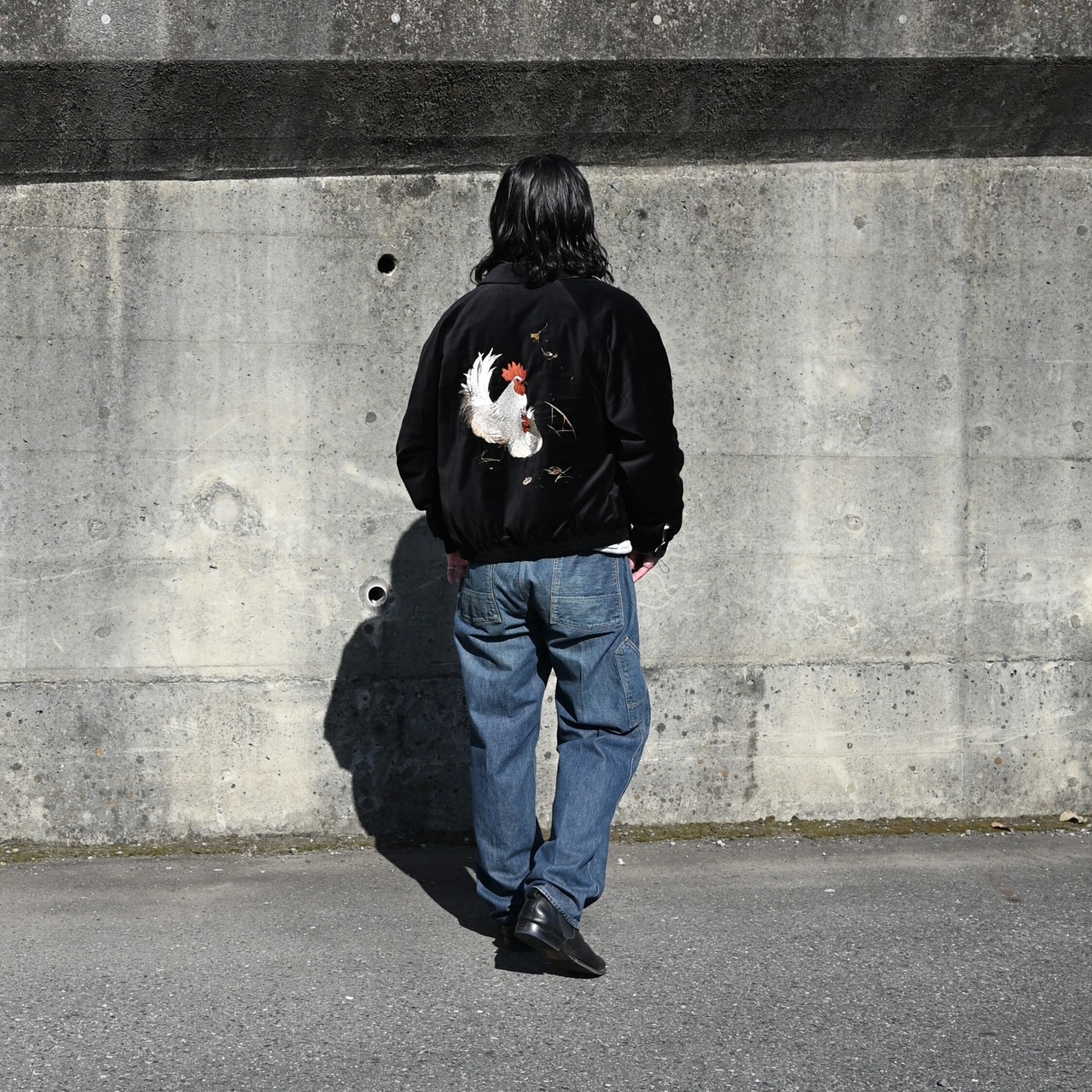 OLD JOE(オールドジョー)STUNNING VELVET SOUVENIR JACKET(Niwatori to Hiyoko)