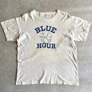 1960s RUSSELL Southern 染み込みPrint Tee XL H420