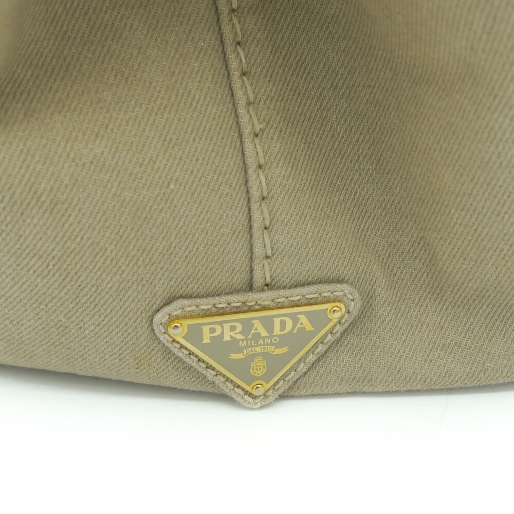 PRADA プラダ カナパ トートバッグ ハンドバッグ デニム ベージュ