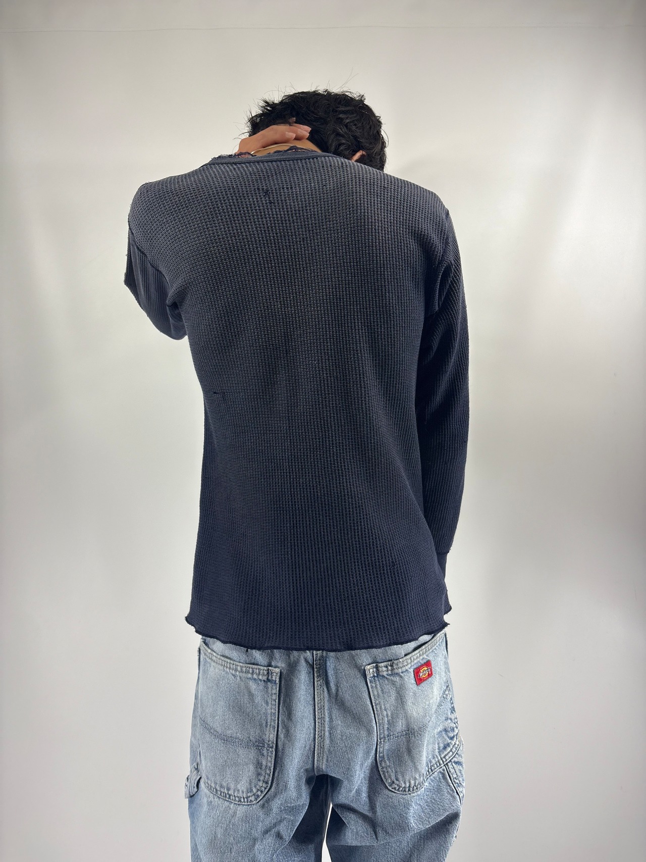 1980s Hanes Distressed Thermal Long Sleeve