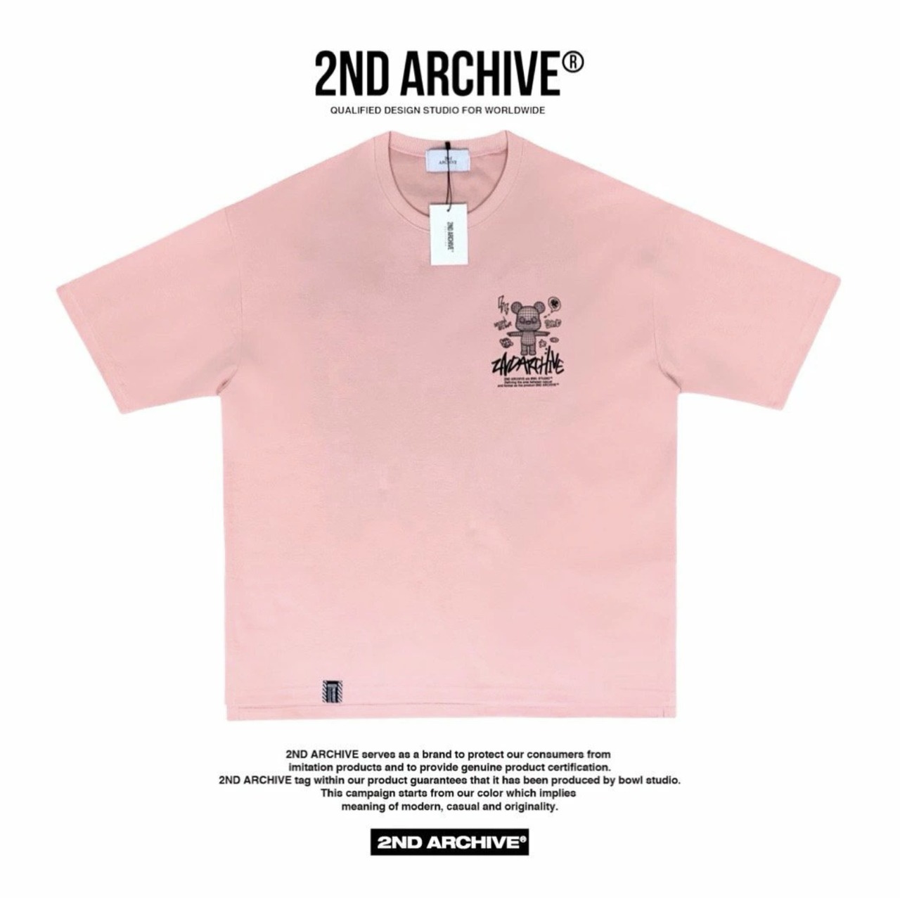 2ND021 2NDARCHIVE Tシャツ 韓国ファッション オーバーサイズ ユニセックス