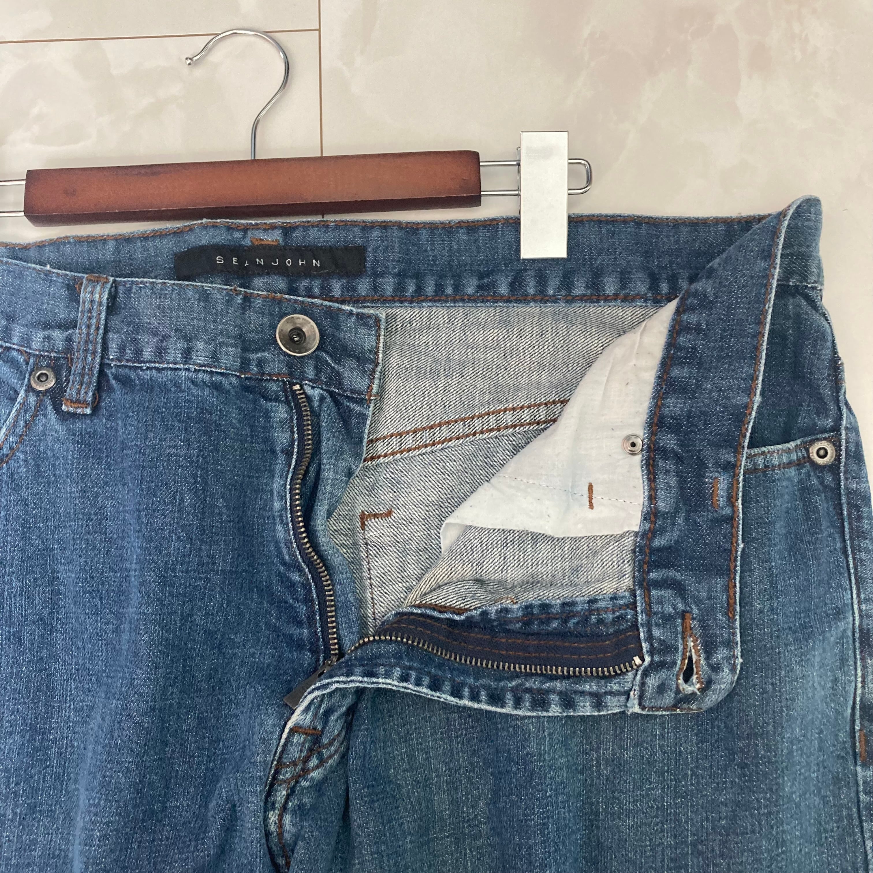 W36×L30#裾上げ済み】SEANJOHN デニムパンツ コットン100 W36×L30#裾上げ済み】SEANJOHN デニムパンツ コットン100