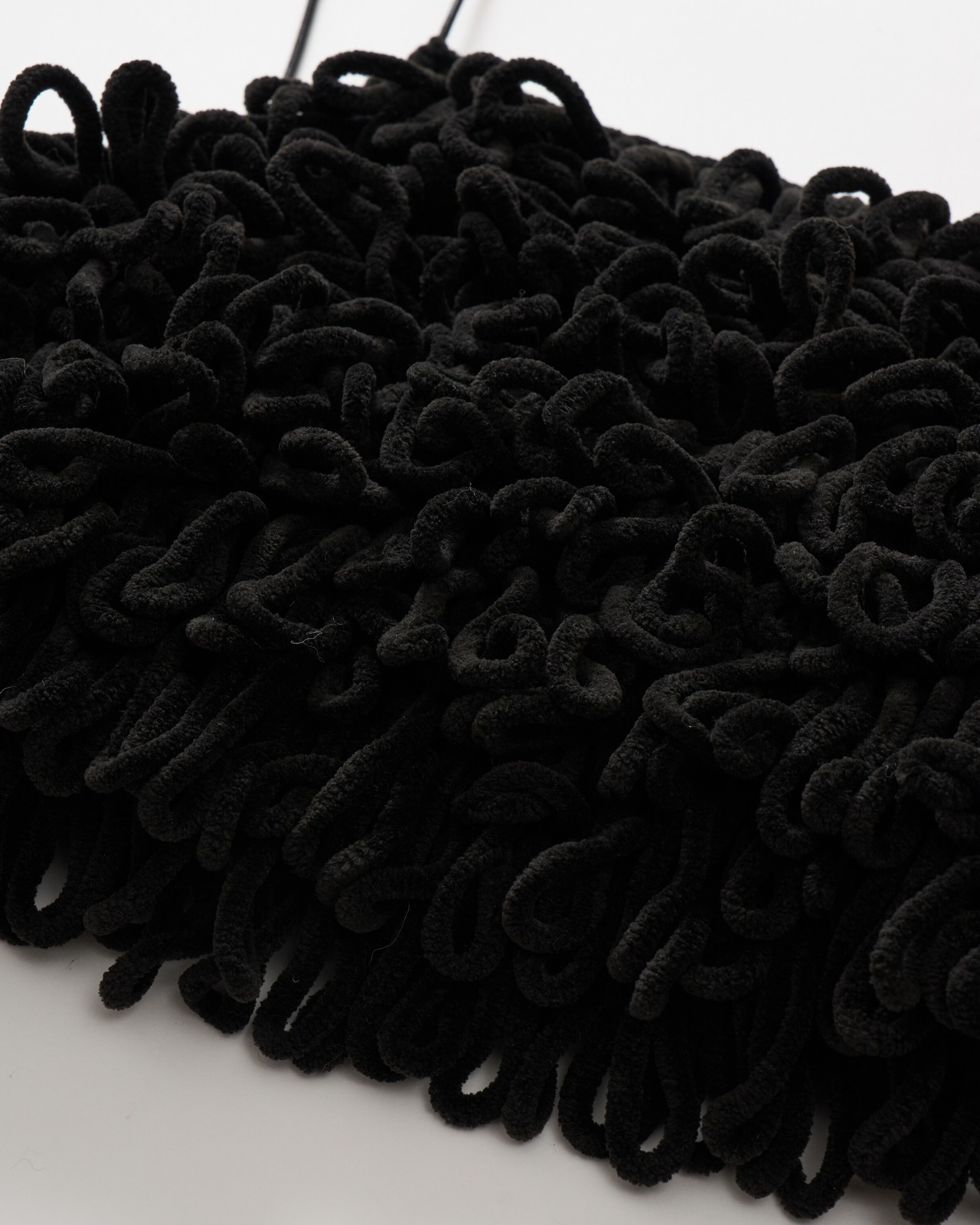 Thick Velvet Loop Monster Cami Hand Knit