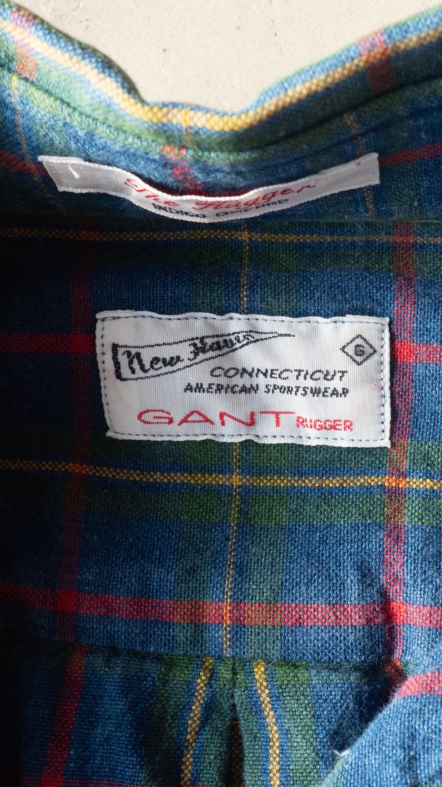 "GANT RUGGER" used Indigo oxford BD shirt