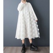 立体フラワー デザインワンピース  00332