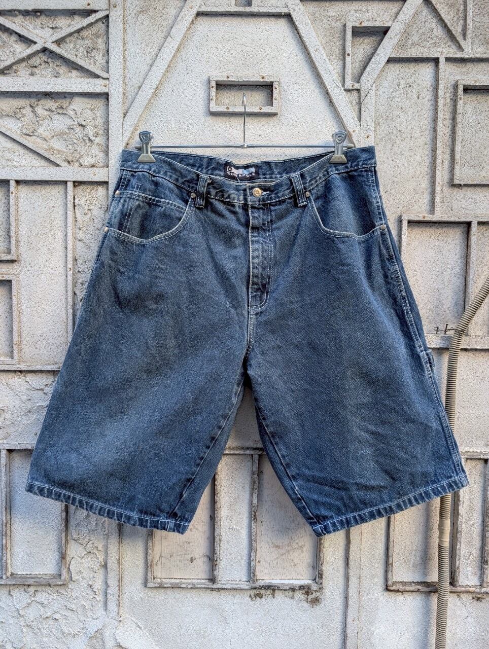 "SOUTHPOLE" baggy denim shorts