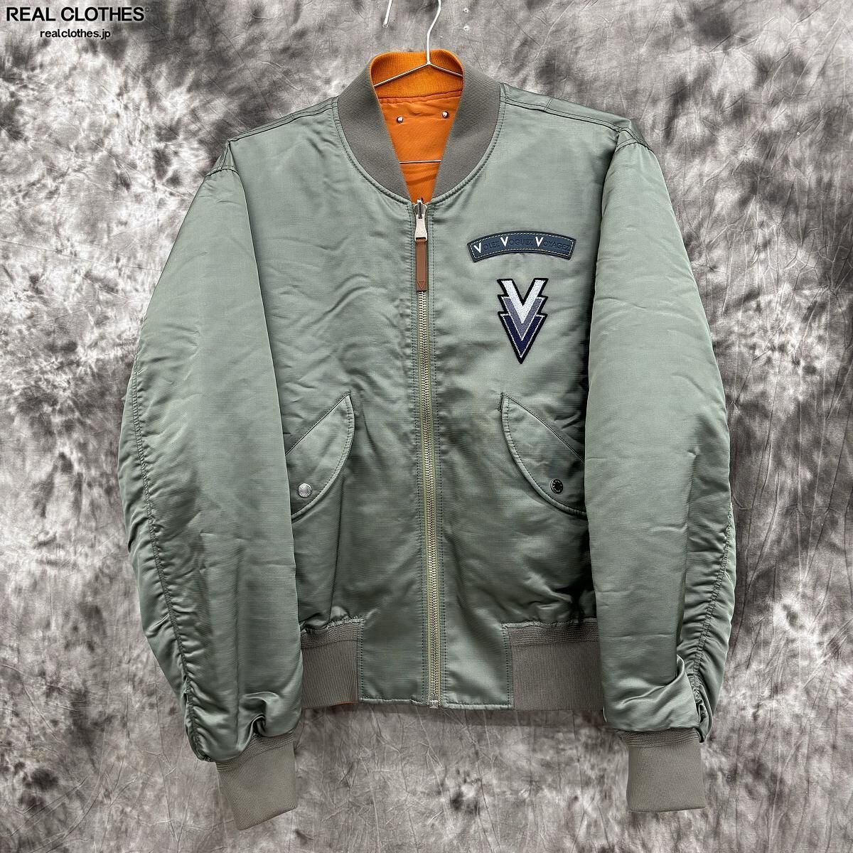 ルイヴィトン おどろおどろしい 脱着ビーバーファー毛皮襟 MA-1  