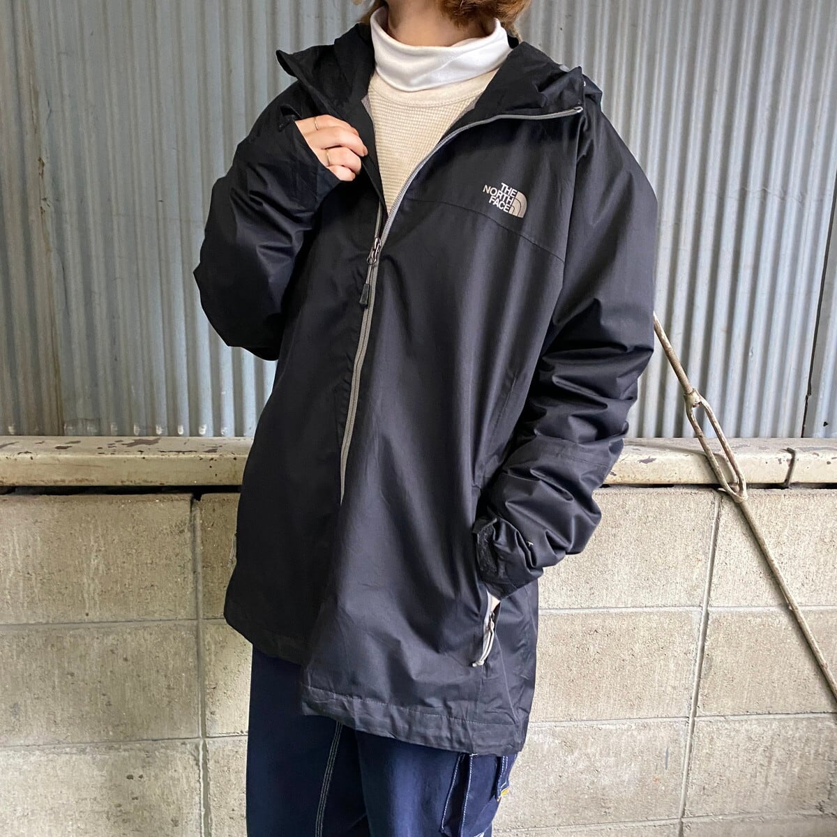 ザ ノースフェイス Hyvent マウンテンパーカー レディースxl 古着 The North Face ブラック 黒 アウトドアジャケット Cave 古着屋 公式 古着通販サイト