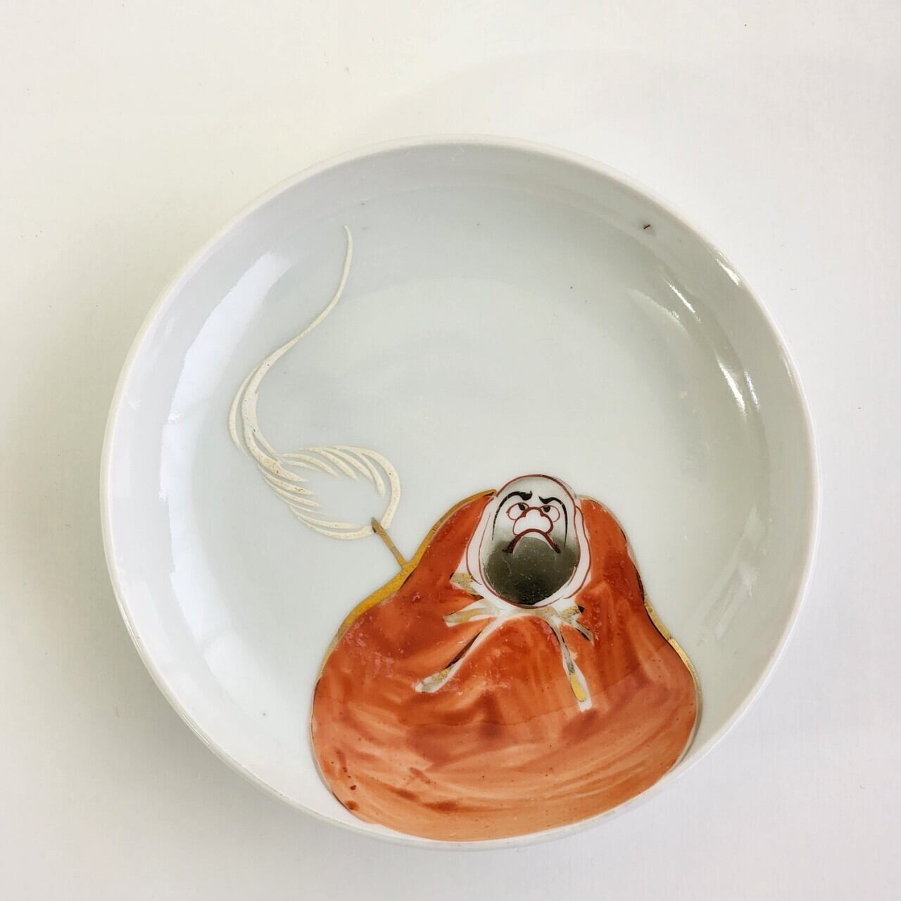 昭和初期 印判手塩皿 ダルマ文様 5枚組 | アンティーク雑貨・家具・骨董品