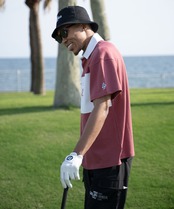 【RCGC】GOLF EMBROIDERY SWITCHING SHORT SLEEVE POLO SHIRTS［RGC014］