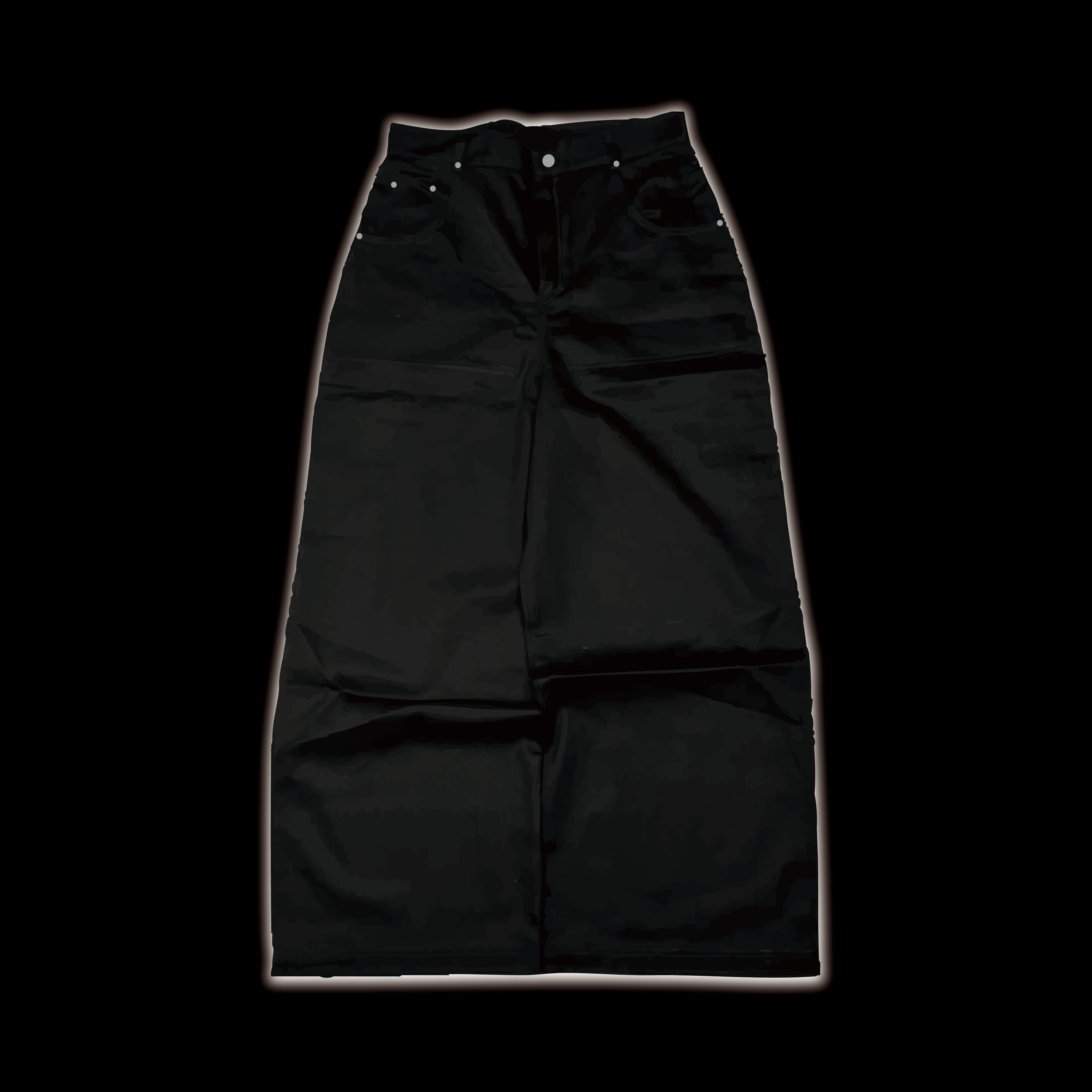 LOOSE FIT OIL COATING DENIM