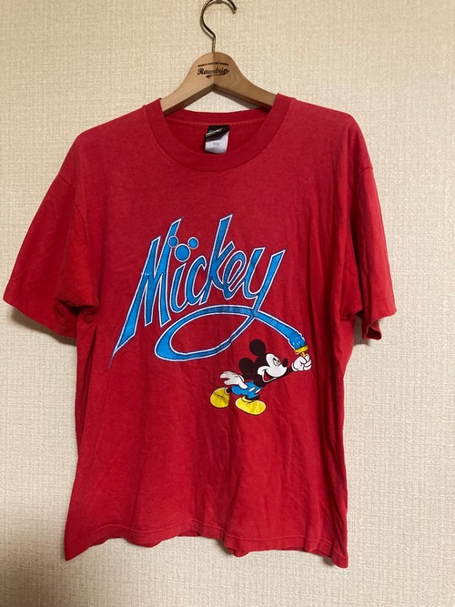 90s vintage　ミッキーマウス キャラクタープリントTシャツ　USA製