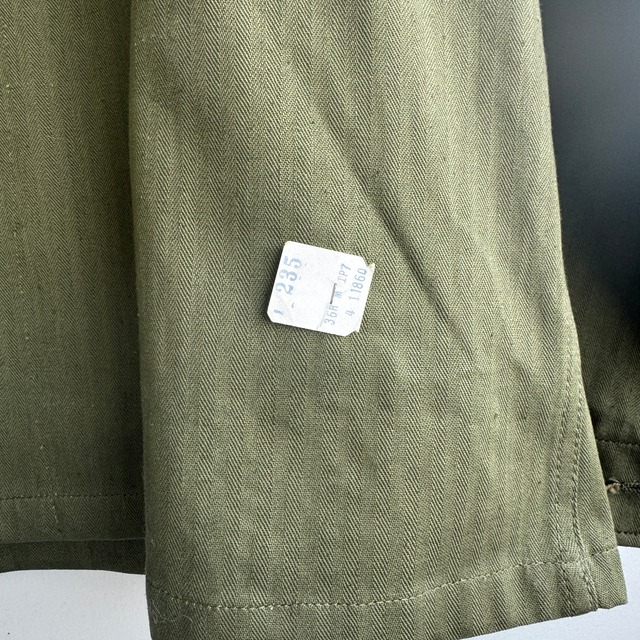 US Army M-43 HBT シャツ デッドストック 40s 画像3
