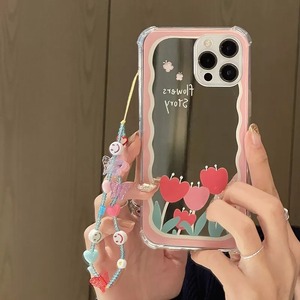 【PHONECASE】ミラー花柄スマホケース