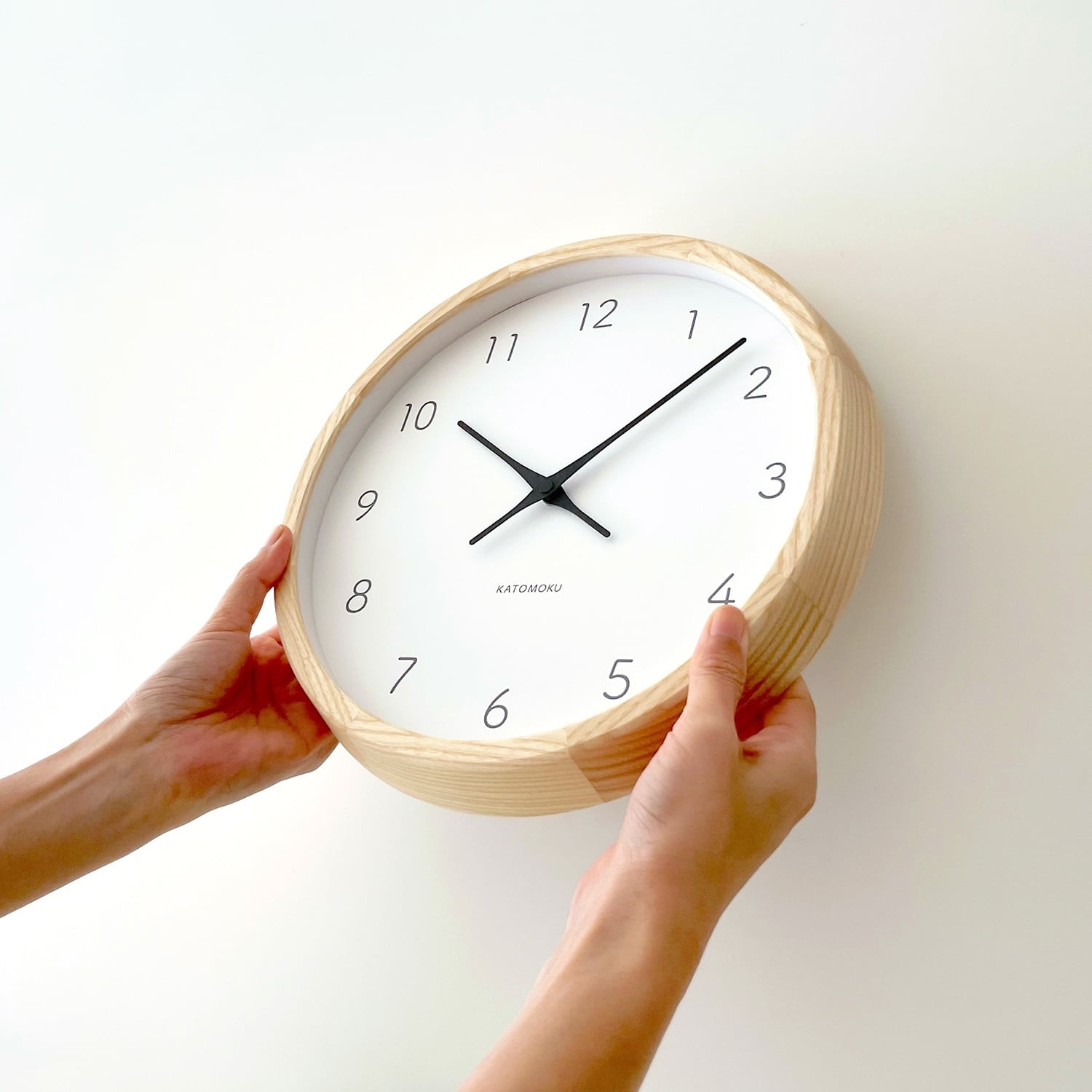 KATOMOKU muku clock 7 ナチュラル km-60NA | 加藤木工株式会社 online