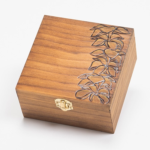 Wood box［Plumeria］【KNGD-0031】