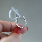 ワンタッチピアス オーバルボール サージカルステンレス SUS304