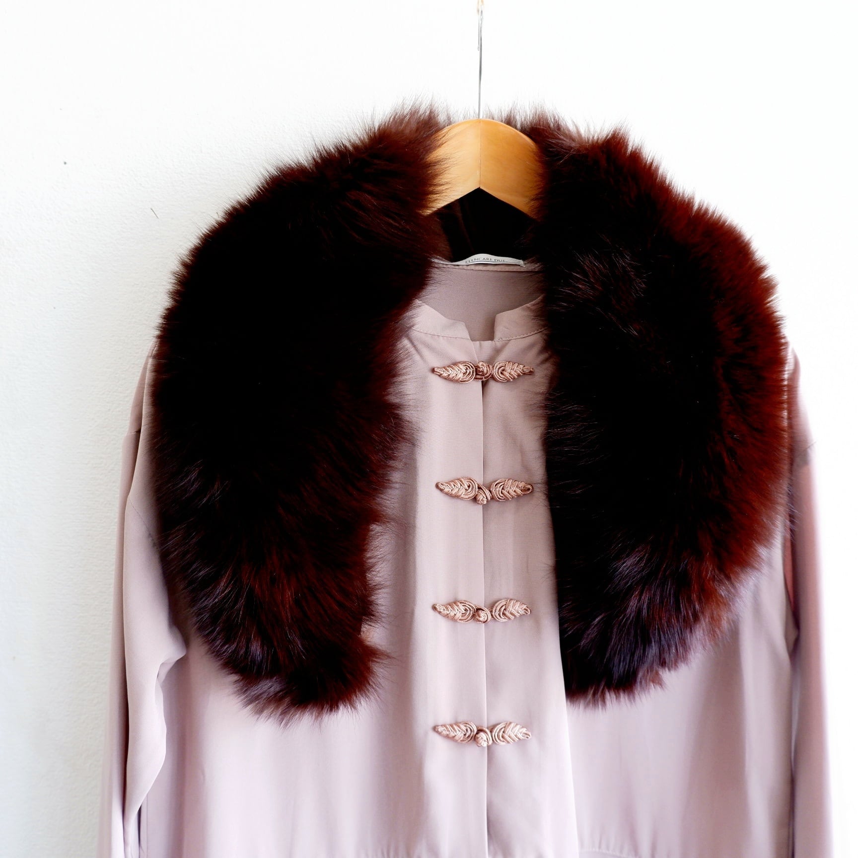SAGA FOX フォックス　毛布コート　ホワイト　コート