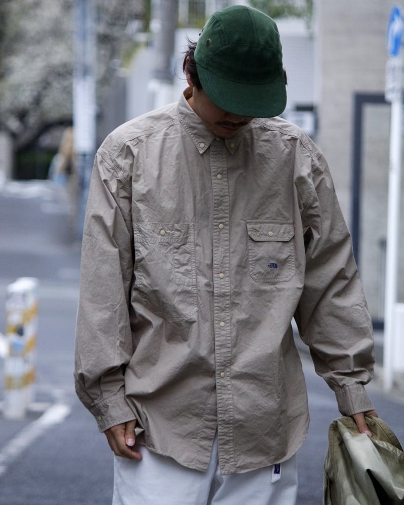 THE NORTH FACE PURPLE LABEL Lightweight Twill B.D. Work Shirt ...