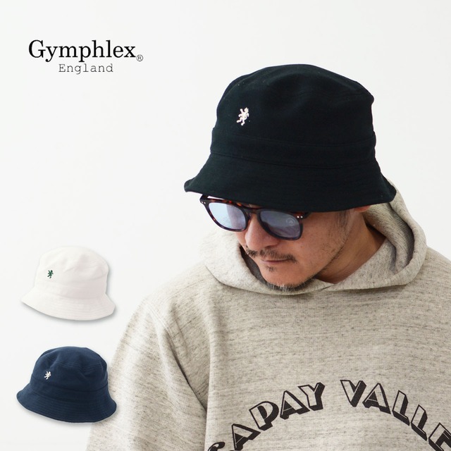 Gymphlex [ジムフレックス] COTTON BUCKET HAT [GY-H0278DYC] コットン バケットハット・コットンハット・ロゴハット・バケットハット・帽子・キャンプ・アウトドア・MEN'S / LADY'S [2024SS]