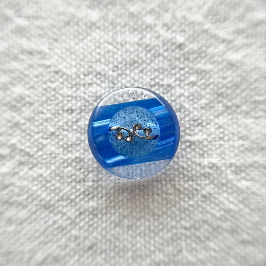 シルバーリーフ×クリアブルー 15㎜