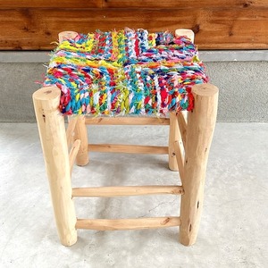 Moroccan wooden chair モロッコ ドーム木椅子 w33×34×h41cm (7)