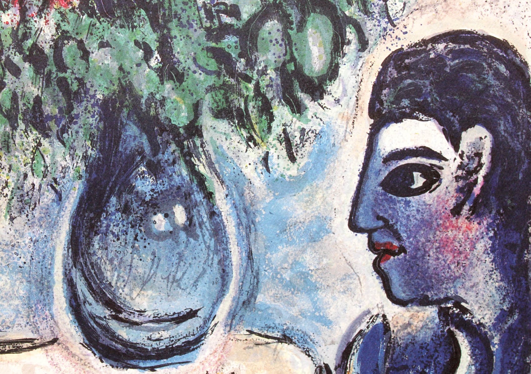 マルク シャガール作品「幻想」額縁4色選択可能 作品証明書 展示用