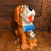 1975 St. Bernard & Puppy ヴィンテージ 貯金箱  セントバーナード 親子 コインバンク