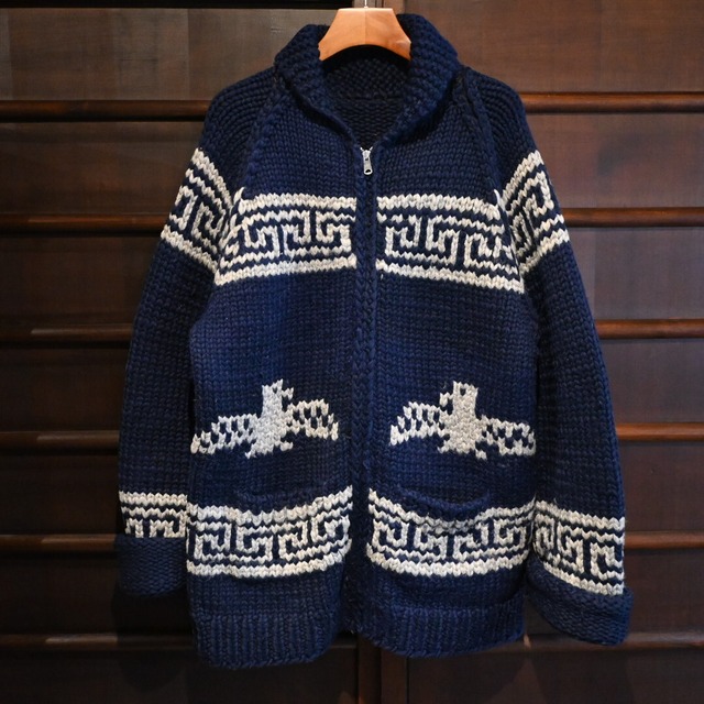 vintage native pattern Cowichan sweater